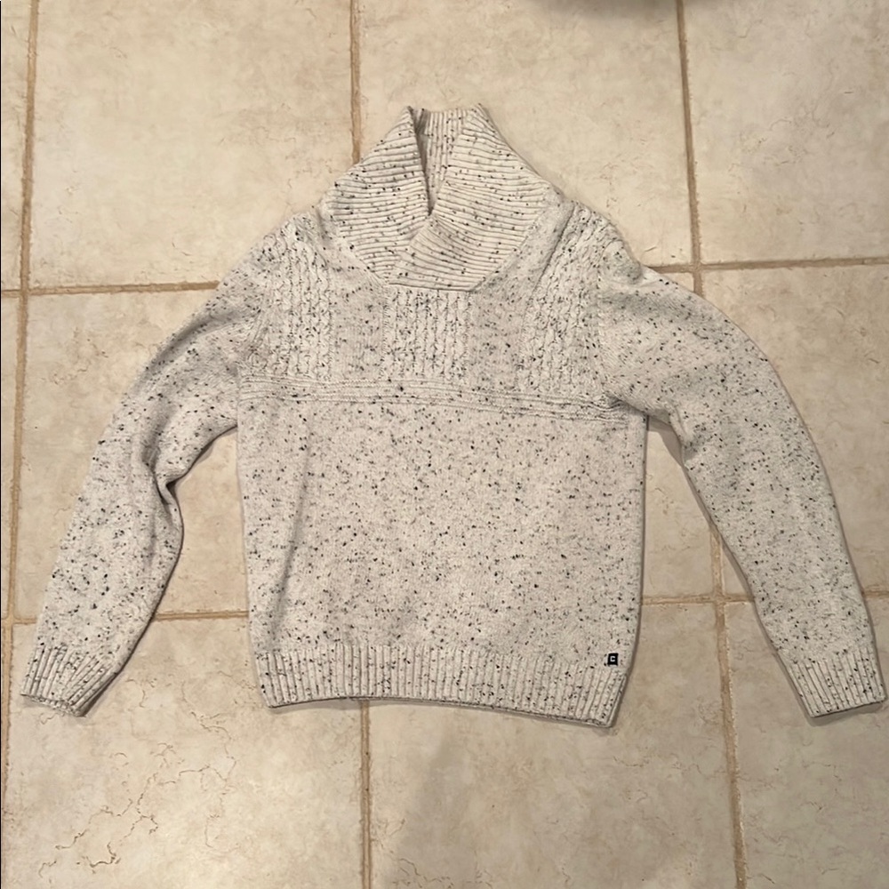 Chaps Speckled Gray Sweater